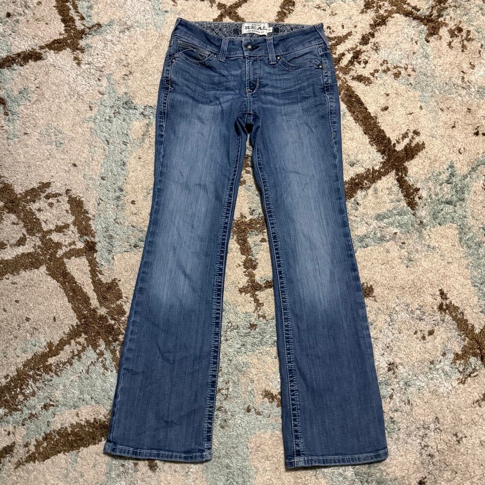 Ariat REAL Denim Womens Bootcut Jeans Size 28R Western